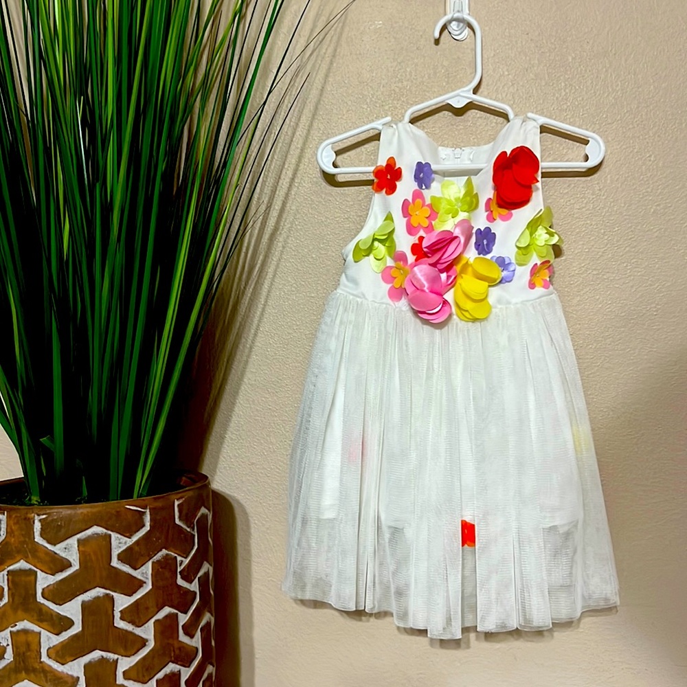 Girls Fresh Sweet Flowers Full Print Sleeveless